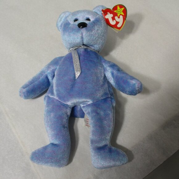 Ty Beanie Baby Babies Clubby II Bear Rare Retired Single layer Tush Tag 1999 - Picture 8 of 9